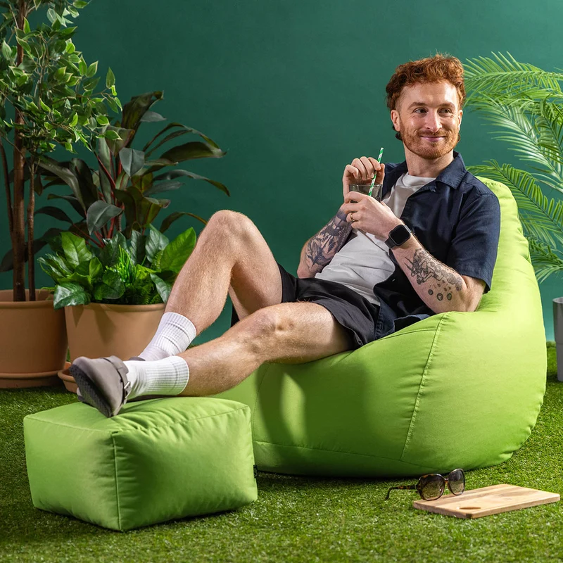 Gaming-Sitzsack Dalton für drinnen und draußen – Limettengrün