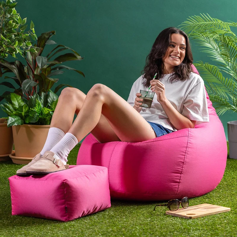 Dalton Relaxsessel Indoor-Outdoor Gaming Sitzsack - Rosa