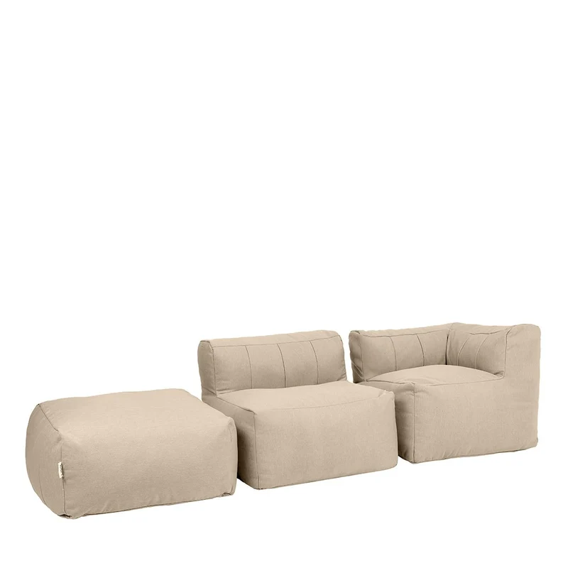 Zen Modularer Sofa, Olefin, Steingrau