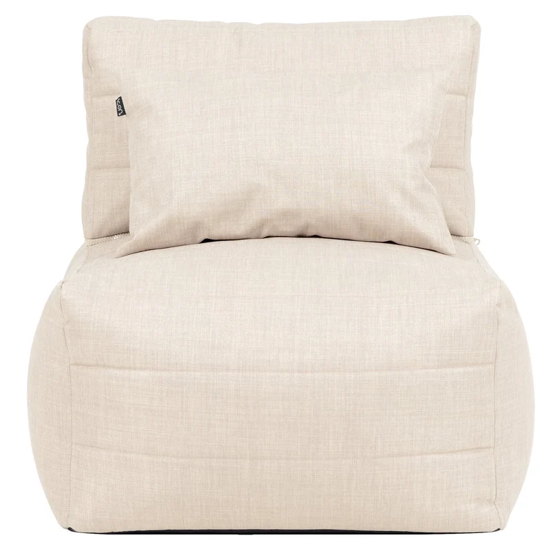 Noa Modularer Sitzsack, Outdoor-Gewebe, Naturfarbe