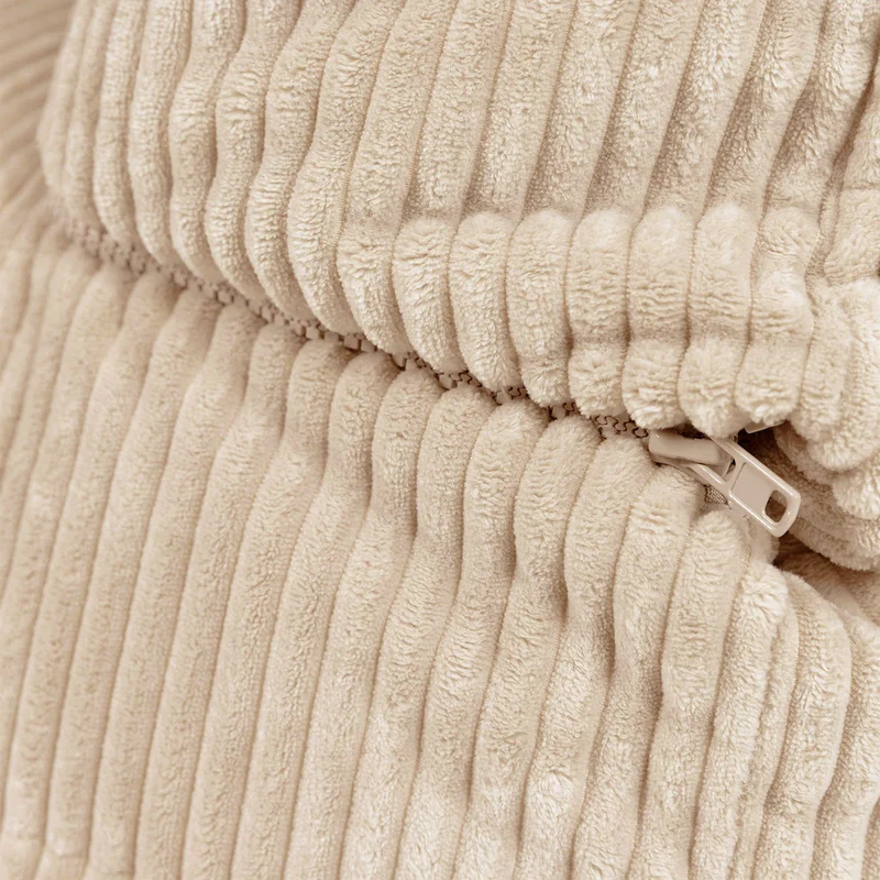 Noa Modularer Sitzsack-Sessel, Jumbo Cord, Steingrau