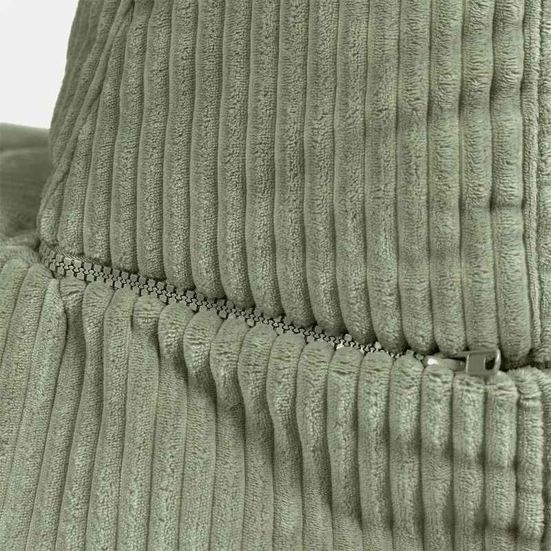 Noa Modularer Sitzsack, Jumbo Cord, Salbeigrün