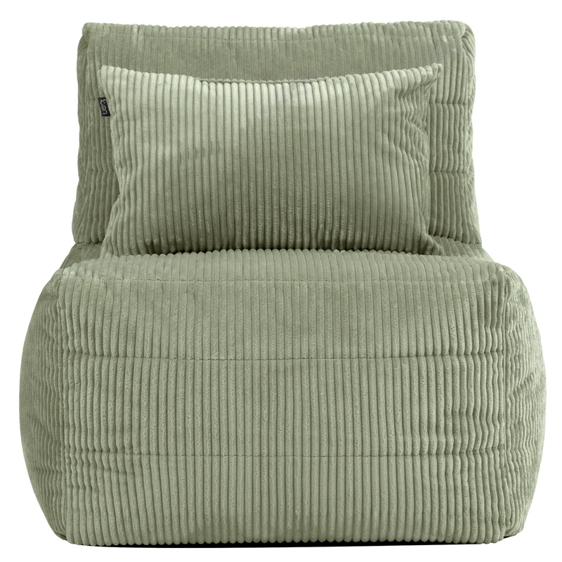 Noa Modularer Sitzsack, Jumbo Cord, Salbeigrün