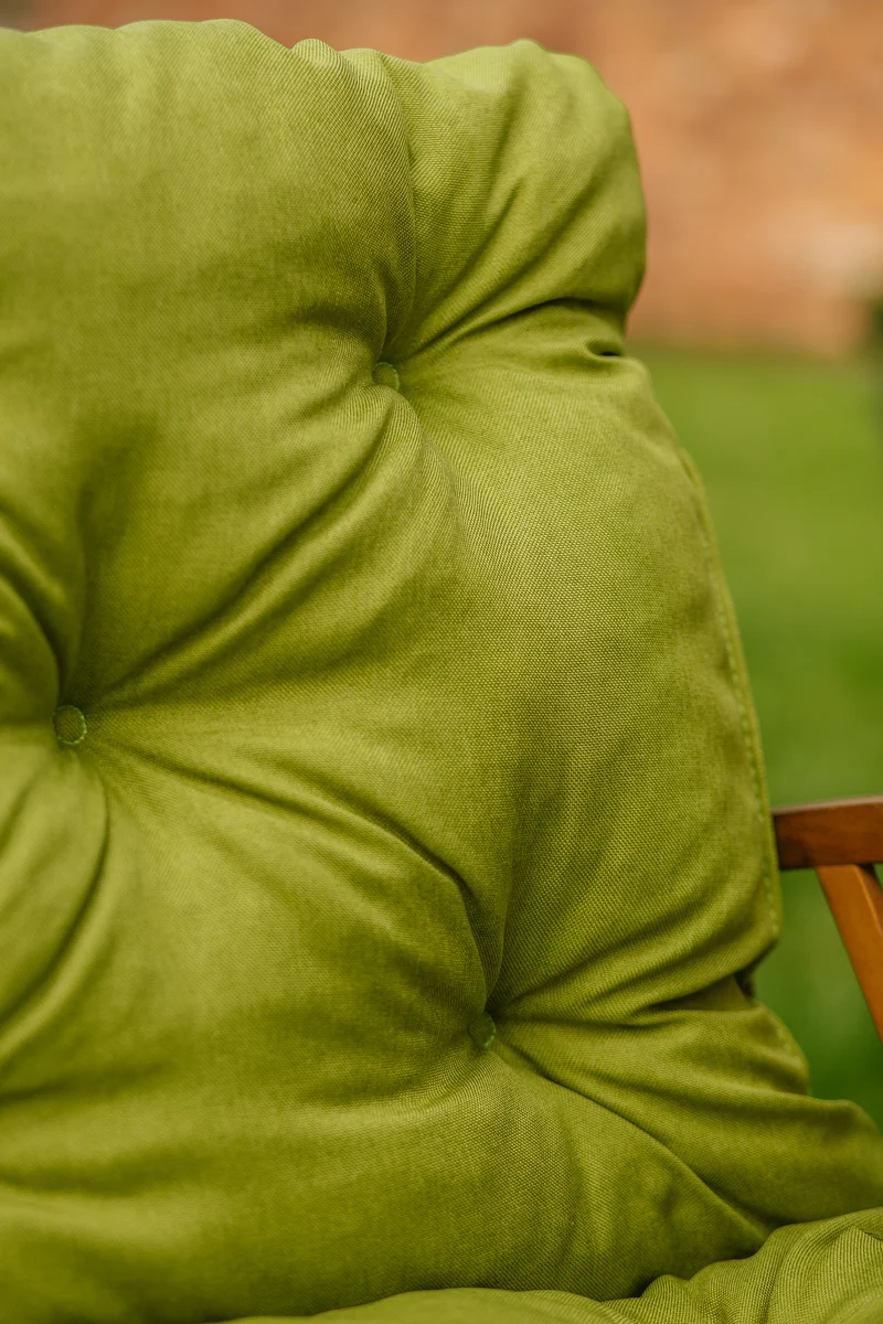 Bankkissen Relax mit Rückenlehne Gartenschaukelkissen mit Nähten Gesteppt Gartenkissen Garten Kissen Sitzpolster Hollywoodschaukel