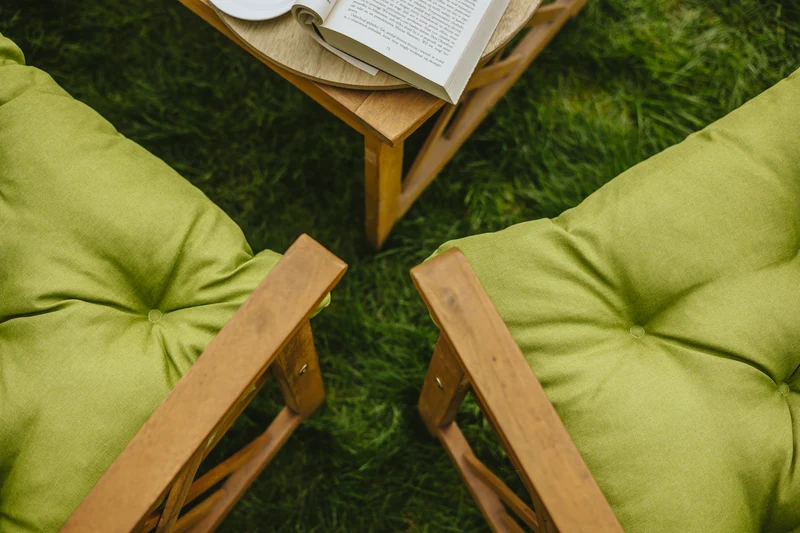 Bankkissen Relax mit Rückenlehne Gartenschaukelkissen mit Nähten Gesteppt Gartenkissen Garten Kissen Sitzpolster Hollywoodschaukel