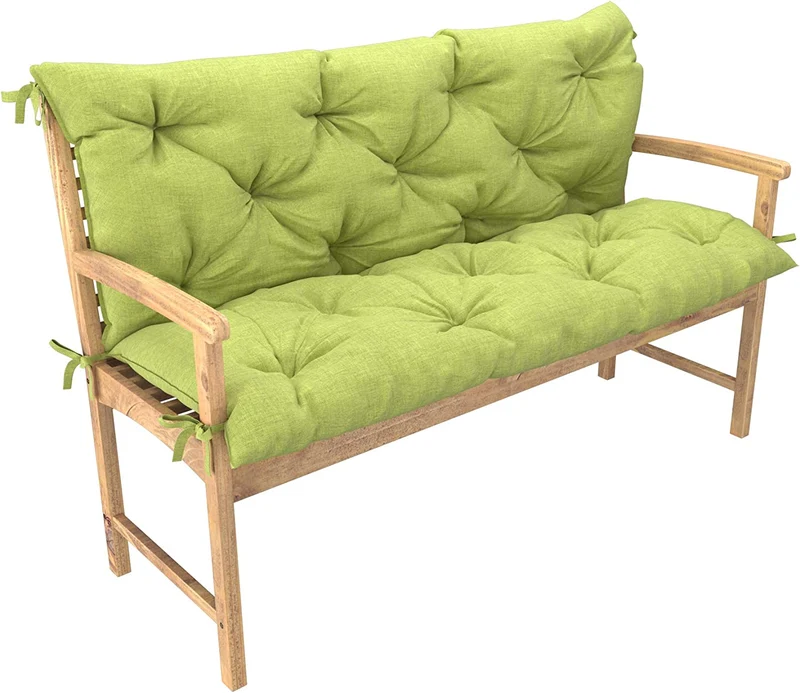 Bankkissen Relax mit Rückenlehne Gartenschaukelkissen mit Nähten Gesteppt Gartenkissen Garten Kissen Sitzpolster Hollywoodschaukel