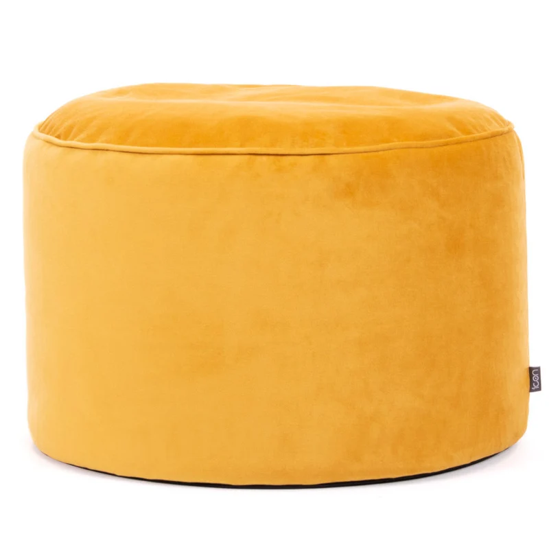 Milano Samt-Hocker, Gelb