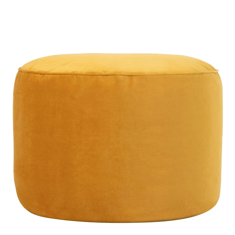 Milano Samt-Hocker, Gelb