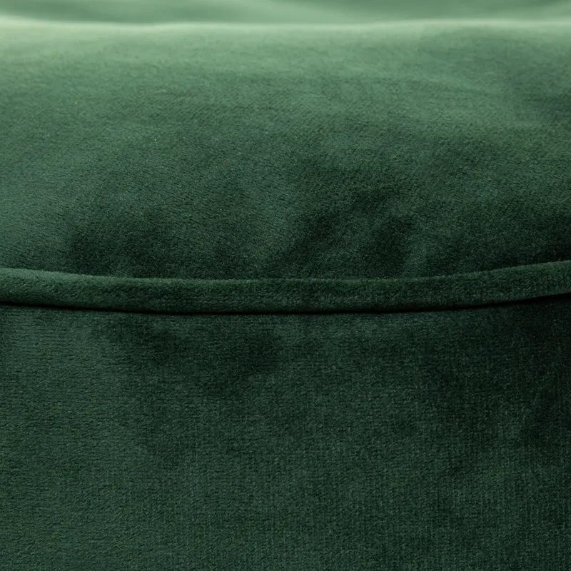 Milano Samt-Sitzpouf – Waldgrün