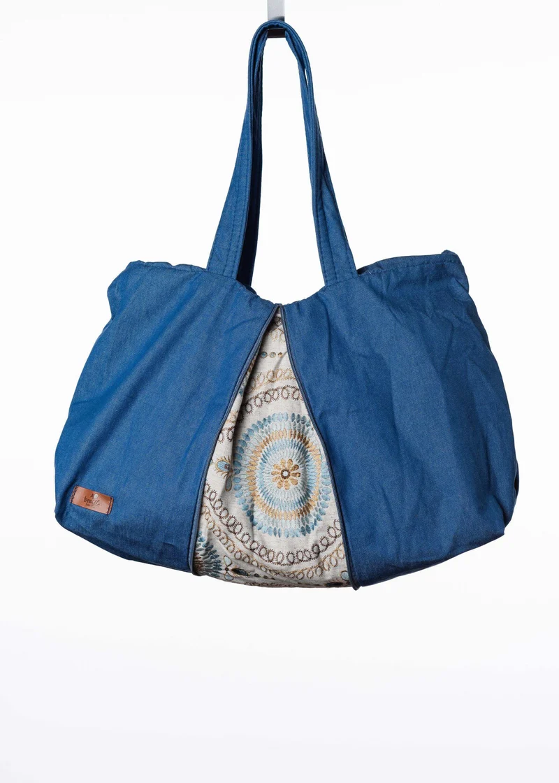 Canoa Handtasche, Klein - Jeans, Hellblau, Flex