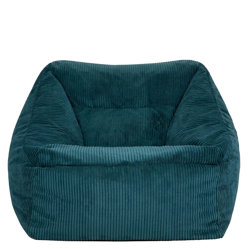 Natalia Sessel-Sitzsack. Cord, Blaugrün
