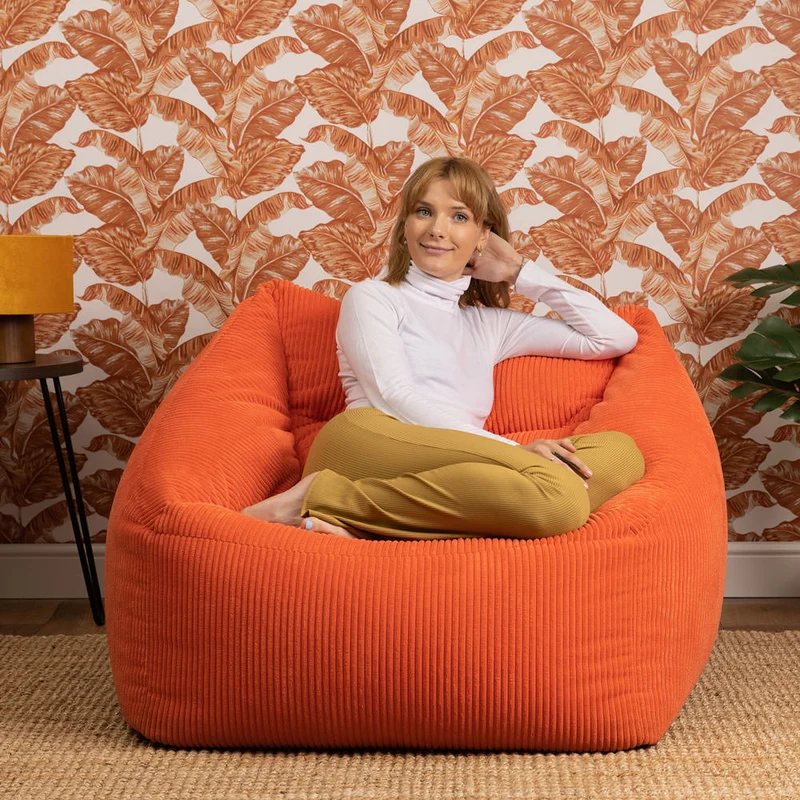 Natalia Cord Sessel-Sitzsack – Orange