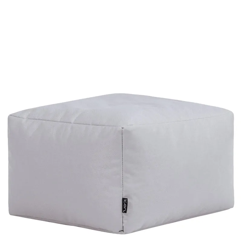 Sitzsack-Fußhocker für drinnen und draußen – Grau