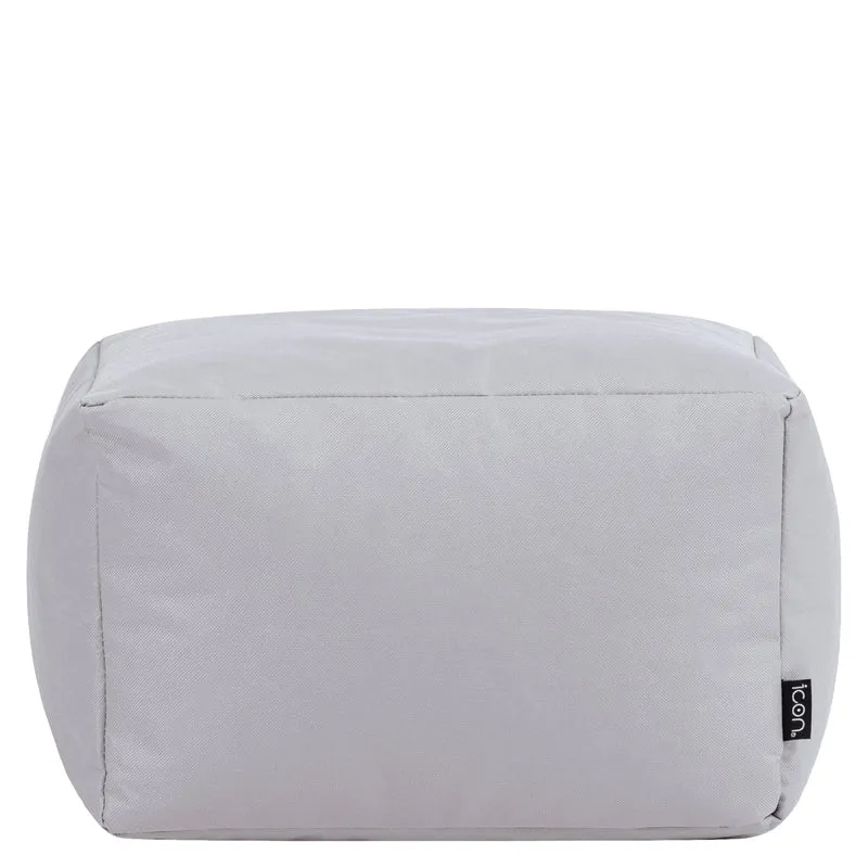 Sitzsack-Fußhocker für drinnen und draußen – Grau