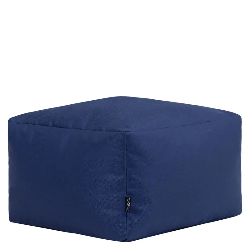 Sitzsack-Hocker für drinnen und draußen – Marineblau