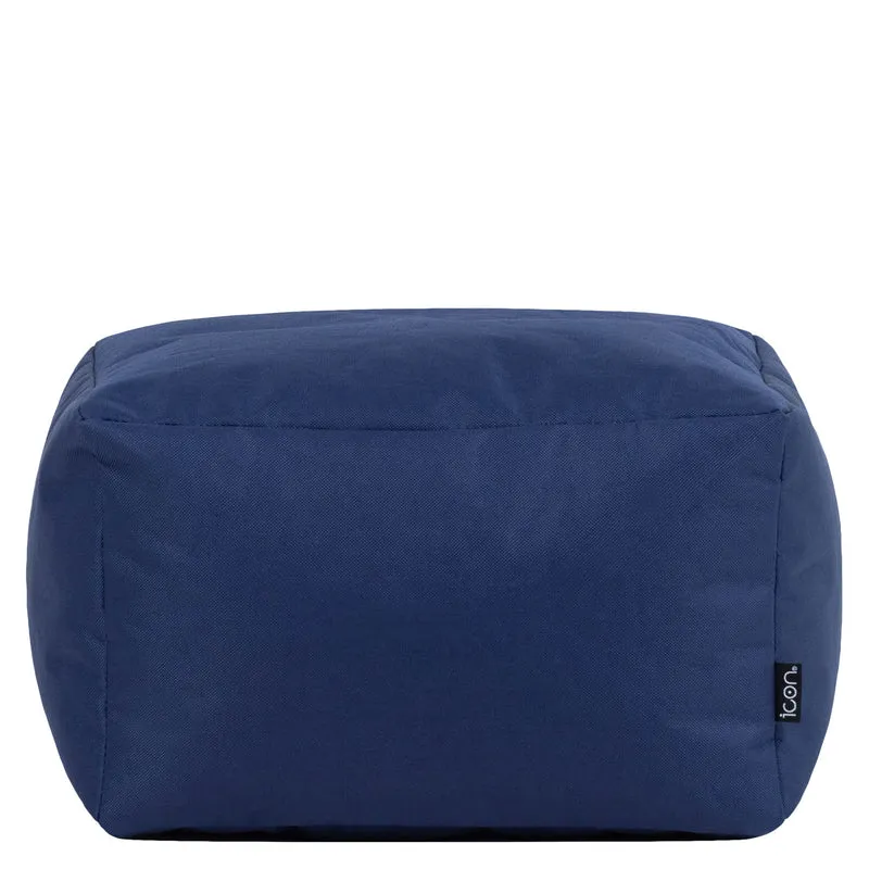 Sitzsack-Hocker für drinnen und draußen – Marineblau