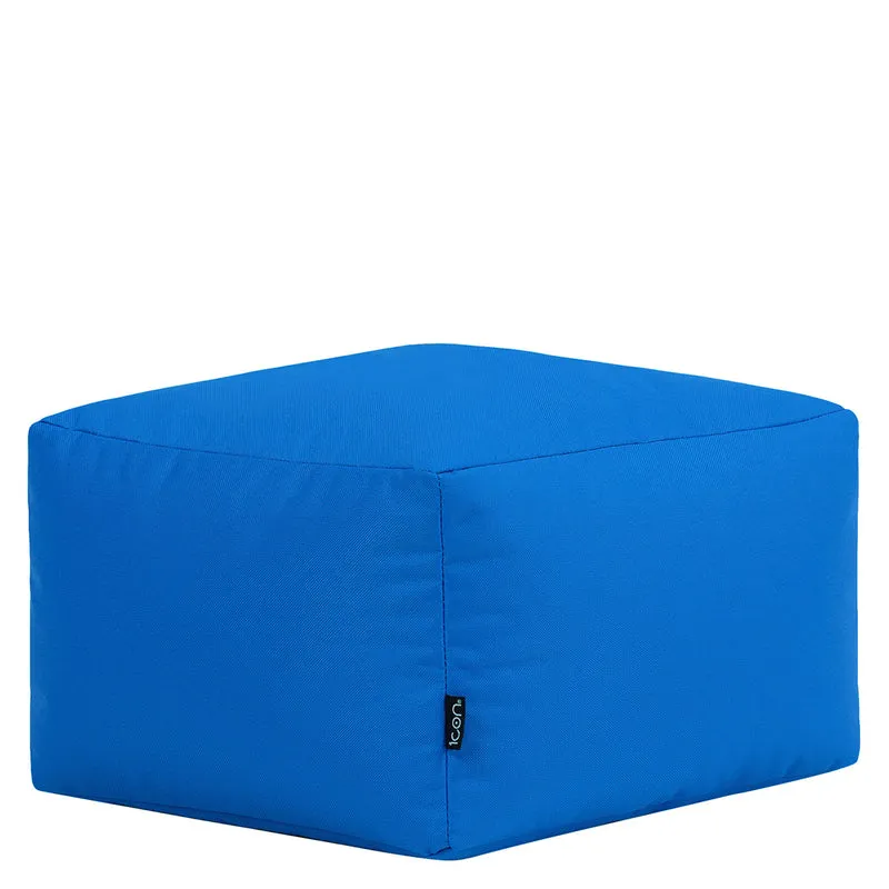 Fußhocker für den Innen- und Außenbereich, Blau