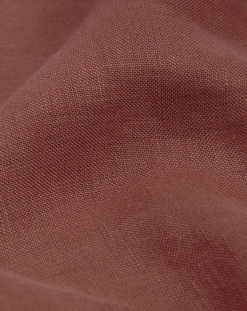 Star cushion in washed French linen L1N0