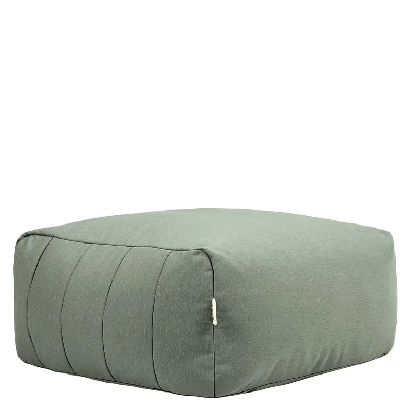 Zen Modularer Fußhocker, Olefin, Salbeigrün