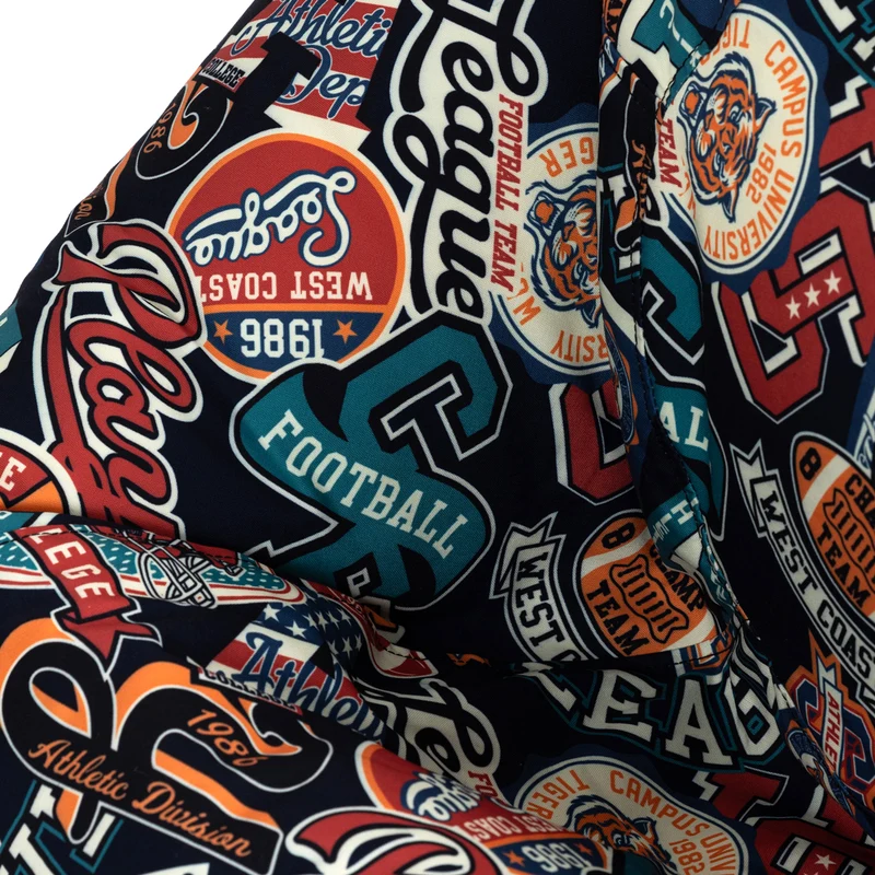 Teen Klassischer Sitzsack mit Varsity Fußball-Print, Mehrfarbig