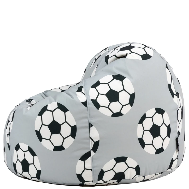 Klassischer Sitzsack für Teens, Fußball-Print, Mehrfarbig