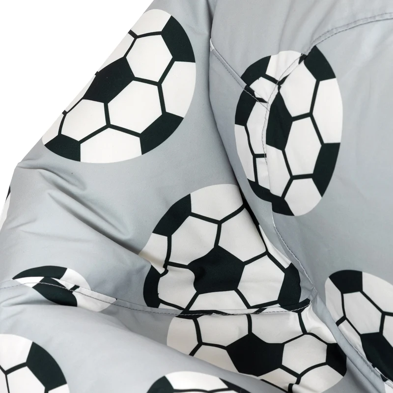 Klassischer Sitzsack für Teens, Fußball-Print, Mehrfarbig