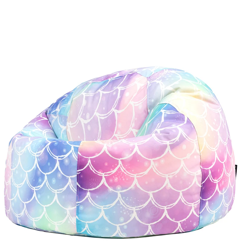 Klassischer Sitzsack für Teens, Ombre, Mermaid-Print, Mehrfarbig