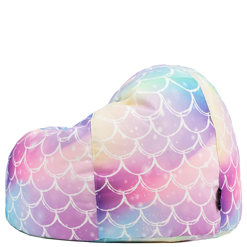 Klassischer Sitzsack für Teens, Ombre, Mermaid-Print, Mehrfarbig