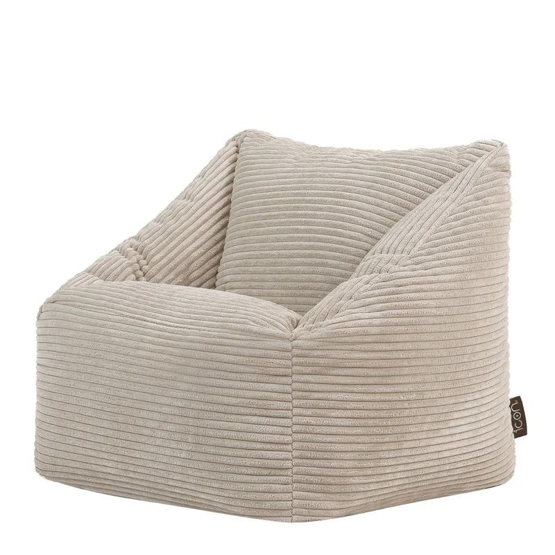 Morgan Sessel-Sitzsack für Kinder, Cord, Stein