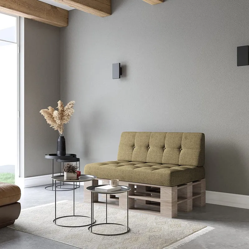 Palettenkissen Palettenauflage Schräg Geschnitten Gesteppt Palettenpolster Gartenkissen Garten Kissen Indoor Outdoorkissen Farben und Größen
