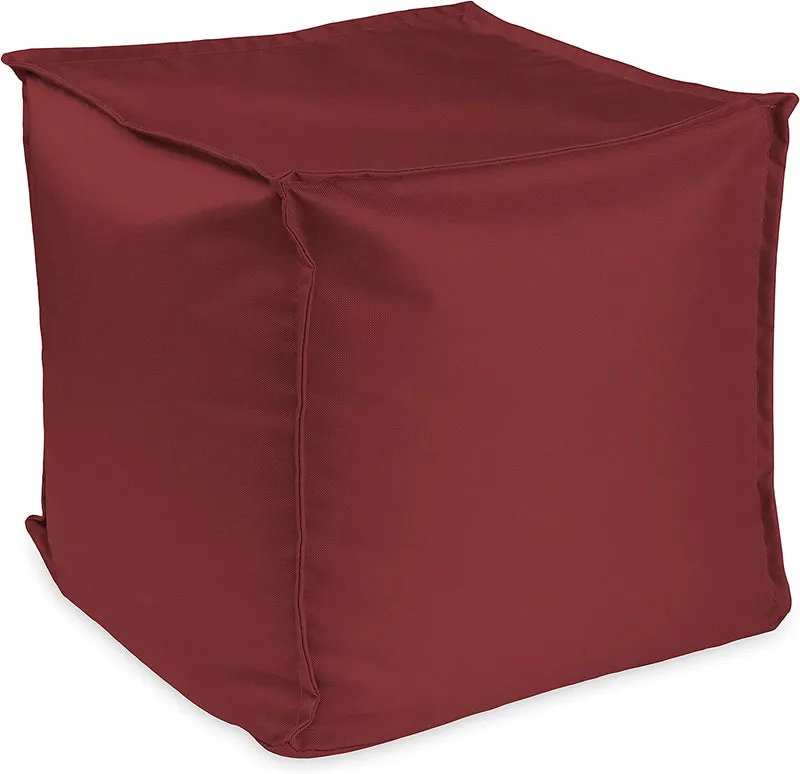 Sitzsack Sitzhocker mit EPS-Perlen-Füllung 40 × 40 × 40 cm – Fußhocker & Sitzpouf für Kinder und Erwachsene