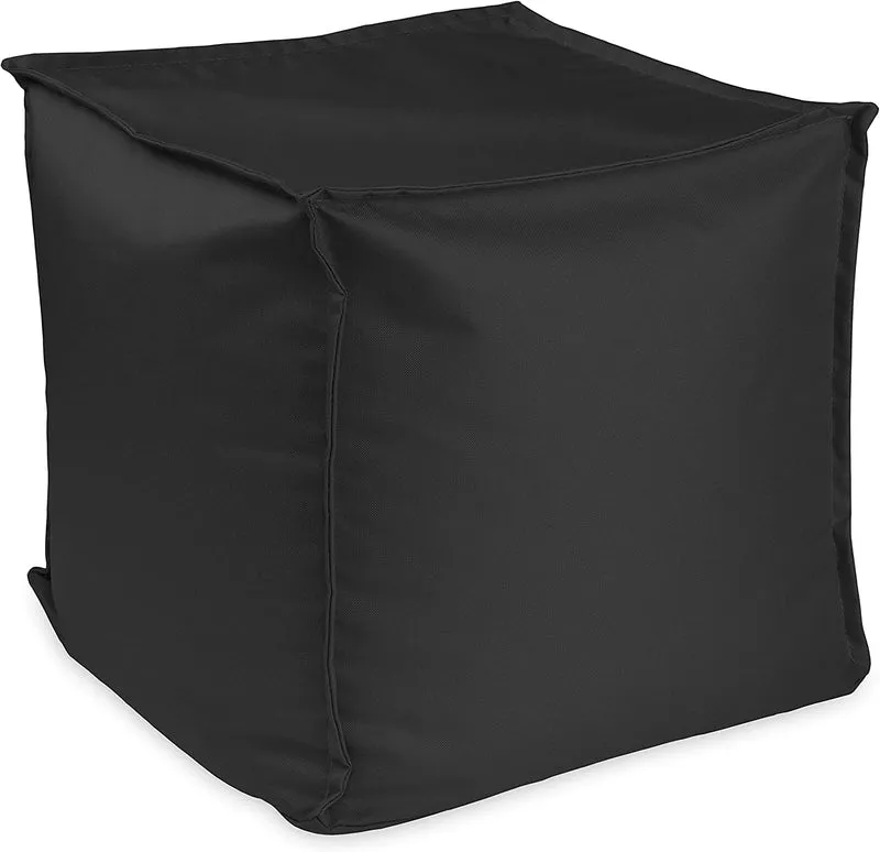 Sitzsack Sitzhocker mit EPS-Perlen-Füllung 40 × 40 × 40 cm – Fußhocker & Sitzpouf für Kinder und Erwachsene