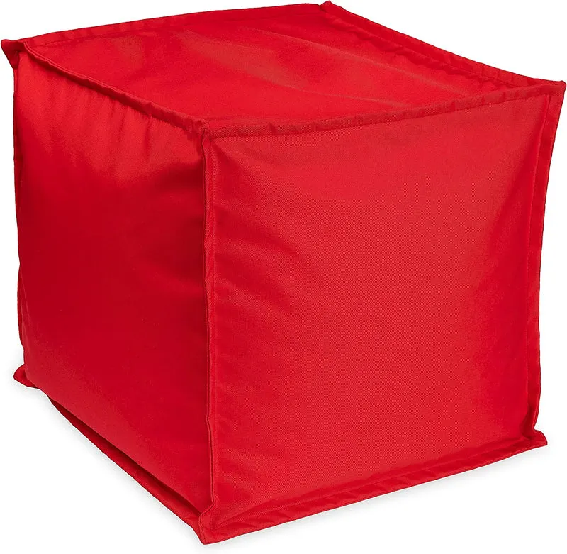Sitzsack Sitzhocker mit EPS-Perlen-Füllung 40 × 40 × 40 cm – Fußhocker & Sitzpouf für Kinder und Erwachsene