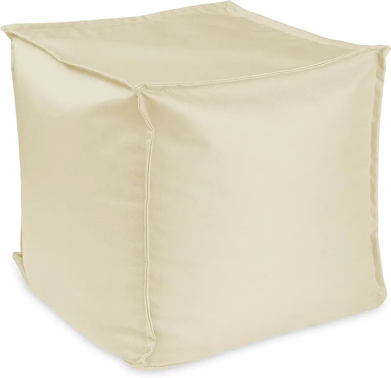 Sitzsack Sitzhocker mit EPS-Perlen-Füllung 40 × 40 × 40 cm – Fußhocker & Sitzpouf für Kinder und Erwachsene