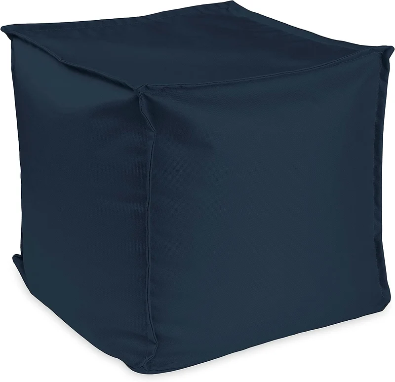 Sitzsack Sitzhocker mit EPS-Perlen-Füllung 40 × 40 × 40 cm – Fußhocker & Sitzpouf für Kinder und Erwachsene