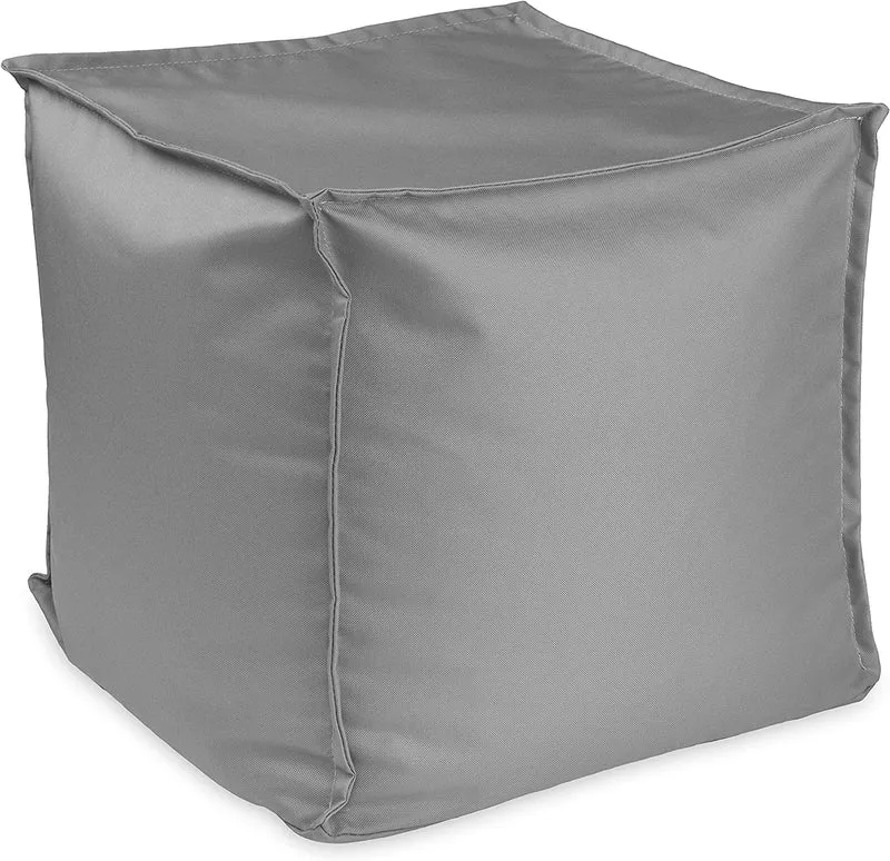 Sitzsack Sitzhocker mit EPS-Perlen-Füllung 40 × 40 × 40 cm – Fußhocker & Sitzpouf für Kinder und Erwachsene