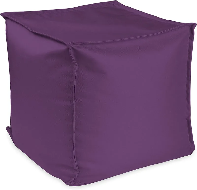 Sitzsack Sitzhocker mit EPS-Perlen-Füllung 40 × 40 × 40 cm – Fußhocker & Sitzpouf für Kinder und Erwachsene