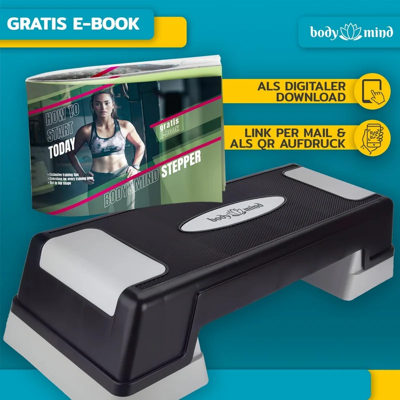 body & mind Aerobic Stepper – höhenverstellbar in 3 Ausführungen