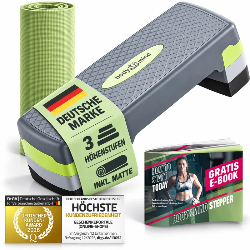body & mind Aerobic Stepper – höhenverstellbar in 3 Ausführungen