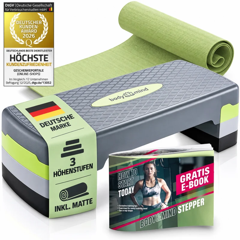 body & mind Aerobic Stepper – höhenverstellbar in 3 Ausführungen