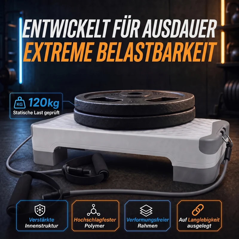 body & mind Aerobic Stepper – höhenverstellbar in 3 Ausführungen