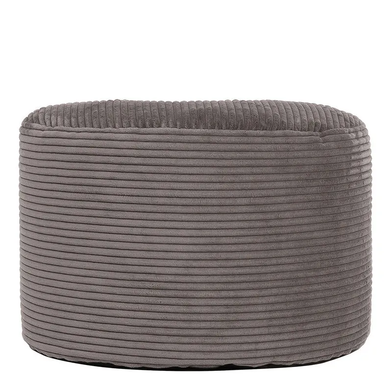 Milano Fußhocker, Cord, Dunkengrau