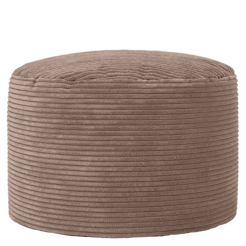 Milano Fußhocker, Cord, Mokka-Braun