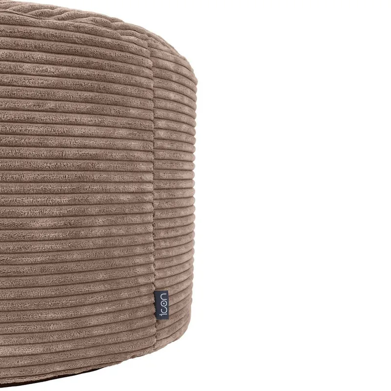 Milano Fußhocker, Cord, Mokka-Braun