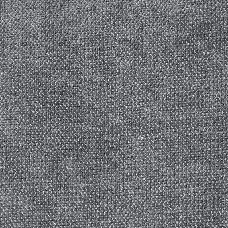 Runder Chenille-Fußhocker icon Milano, grau