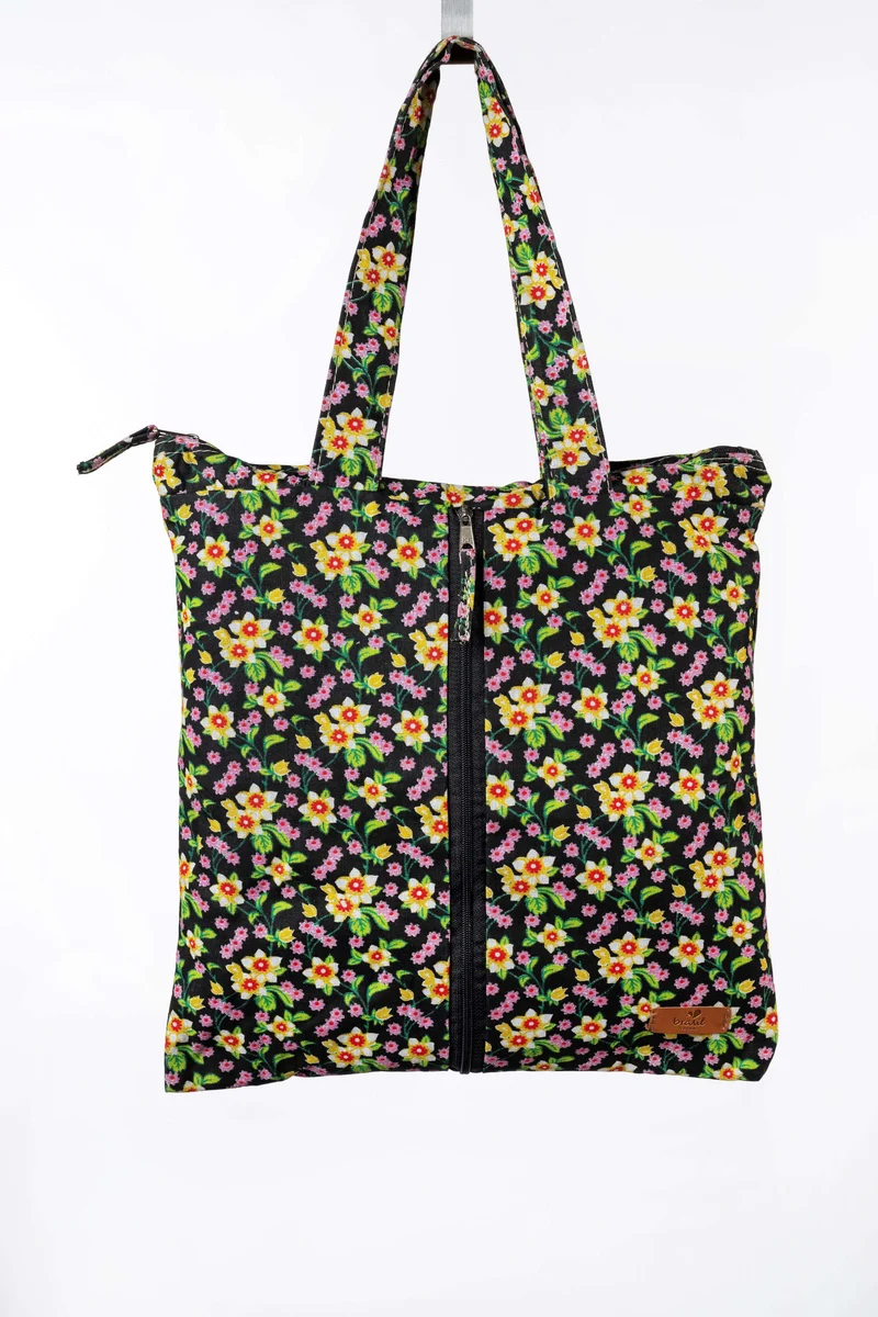 City Shopping Handtasche - Flores (Blumen), Flex