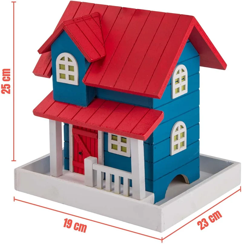 Luxus Vogelhaus im Landhaus-Stil - Fertig montiertes Futterhaus