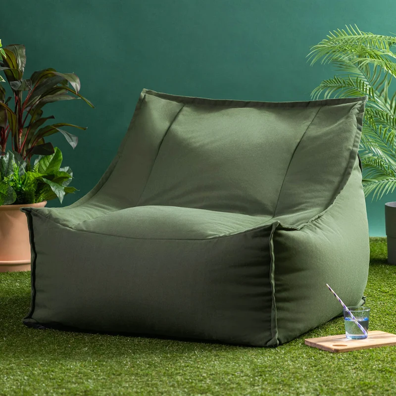Alo Sessel-Sitzsack, Olefin, Khaki-Grün
