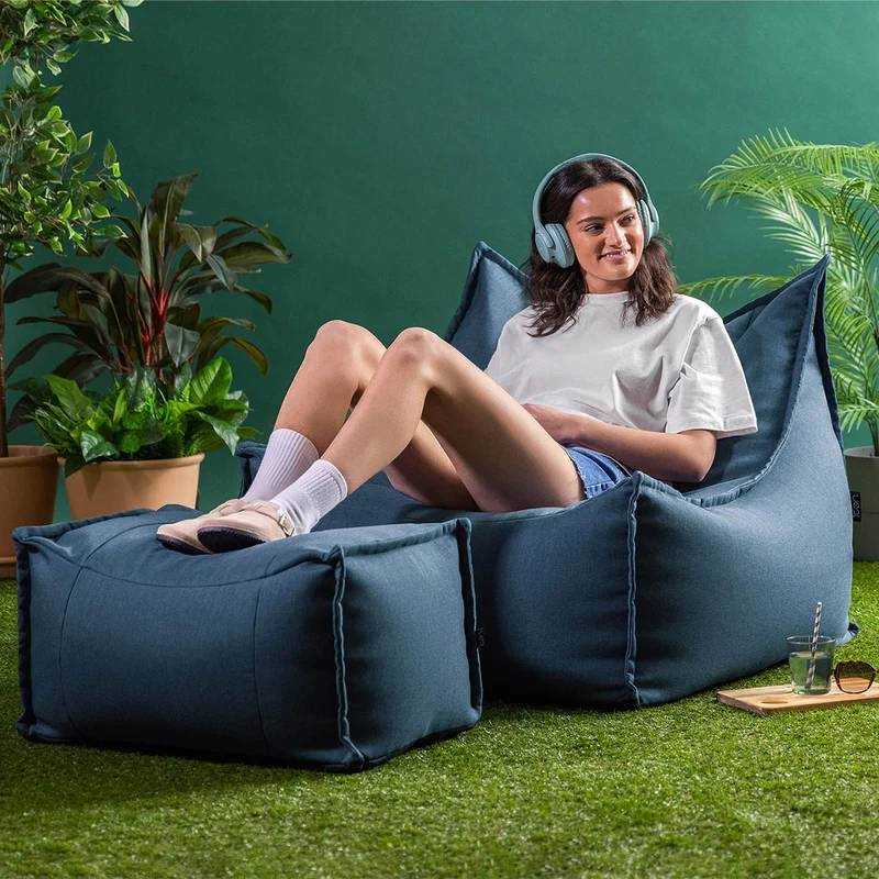 Alto Sessel-Sitzsack, Olefin, Denimblau