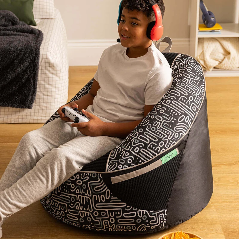Alpha Kids Gaming-Stuhl – Schwarz